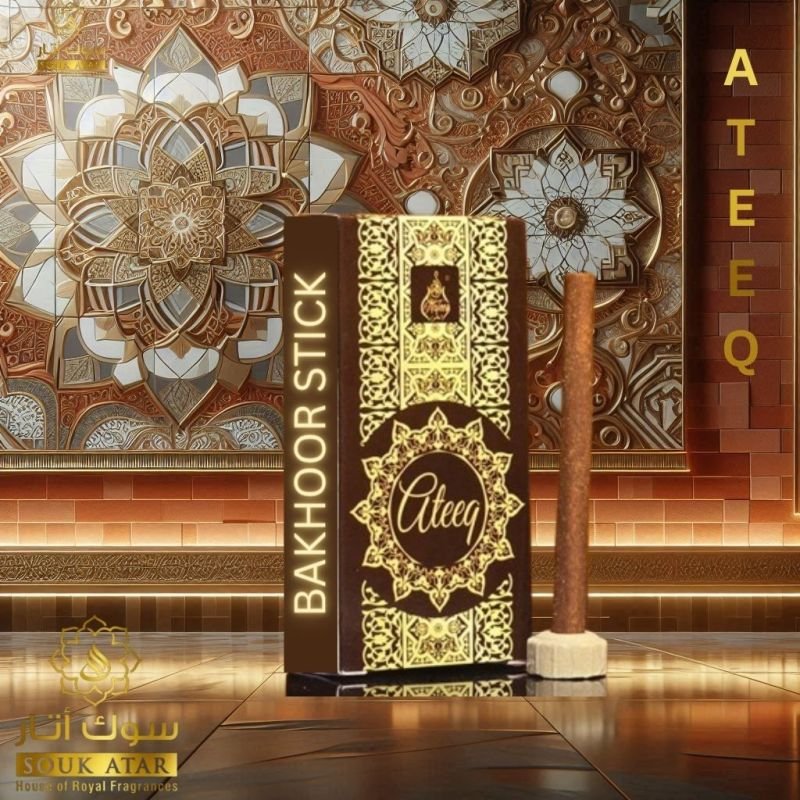 Ateeq Bakhoor Sticks by Souk Attar | Premium Oriental Incense Sticks with Stand